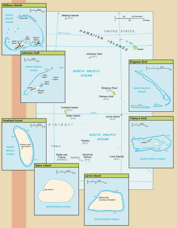 Kleine Pacifische eilanden van de Verenigde Staten