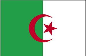 De vlag van Algerije