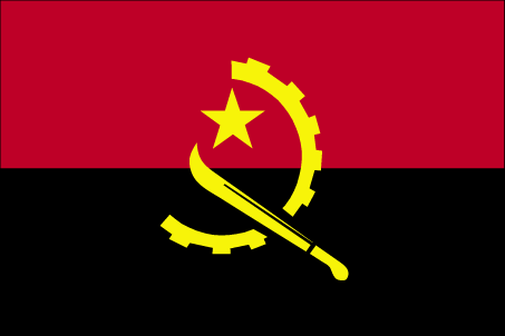 De vlag van Angola