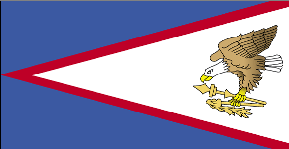 De vlag van Amerikaans-Samoa