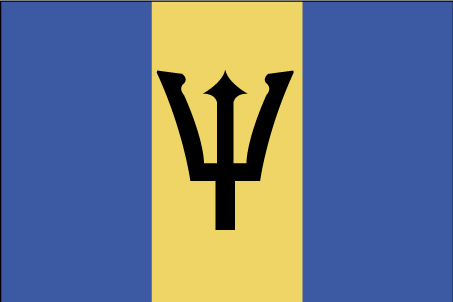 De vlag van Barbados