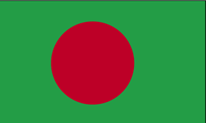 De vlag van Bangladesh