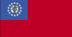 De vlag van Myanmar