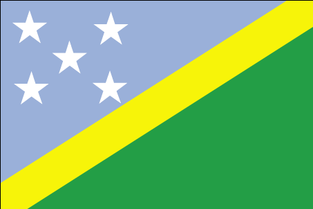 De vlag van Salomoneilanden