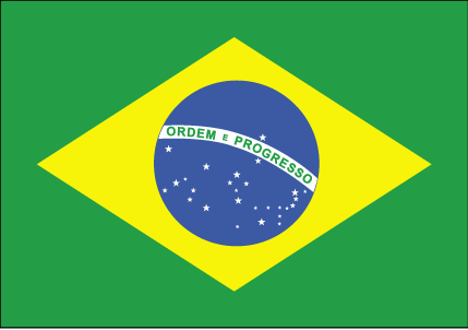De vlag van Brazilië