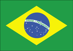 De vlag van Brazilië