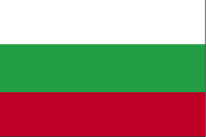 De vlag van Bulgarije
