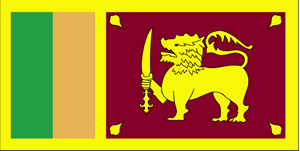 De vlag van Sri Lanka