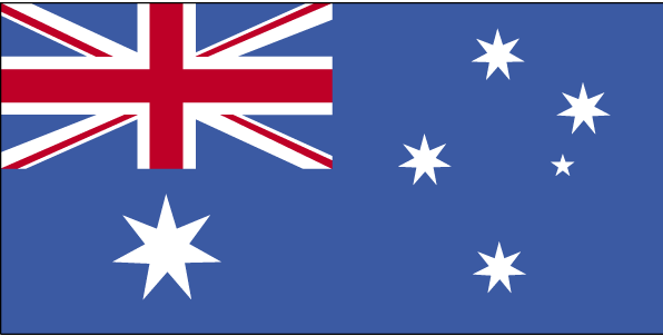 De vlag van Cookeilanden
