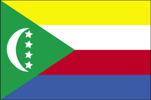 De vlag van Comoren