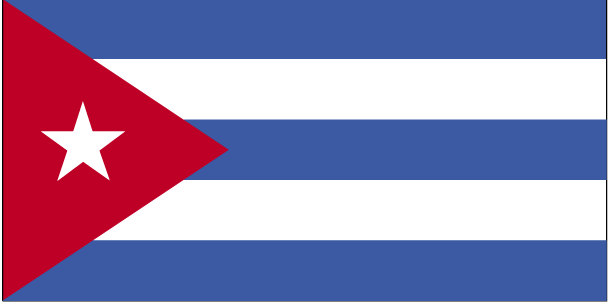 De vlag van Cuba