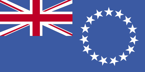The flag of Cook Islands