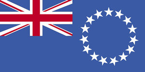 The flag of Cook Islands