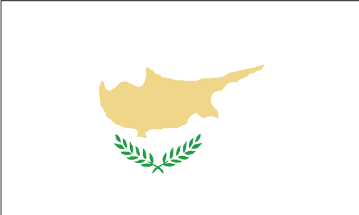 De vlag van Cyprus