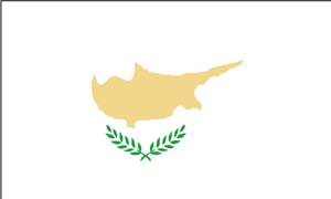 De vlag van Cyprus
