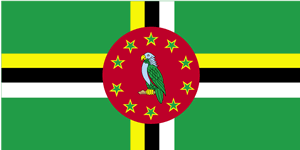 De vlag van Dominica