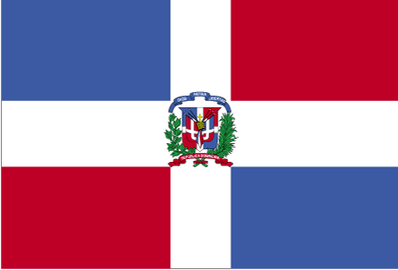 De vlag van Dominicaanse Republiek
