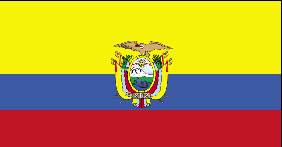 De vlag van Ecuador