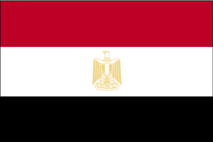 De vlag van Egypte