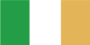 De vlag van Ierland