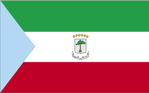 De vlag van Equatoriaal-Guinea