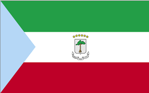 De vlag van Equatoriaal-Guinea