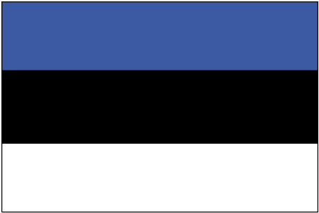 De vlag van Estland