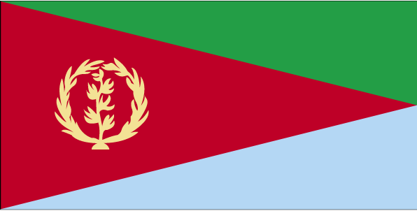 De vlag van Eritrea