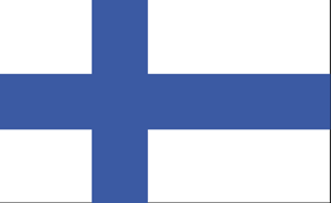De vlag van Finland