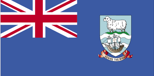 De vlag van Falklandeilanden