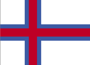 De vlag van Faeröer