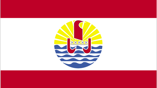 The flag of French Polynesia