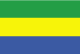 De vlag van Gabon