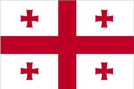 De vlag van Georgië