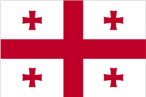 De vlag van Georgië