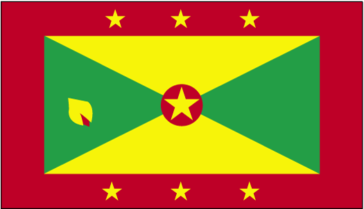 De vlag van Grenada