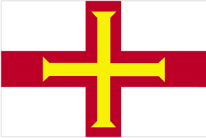 The flag of Guernsey