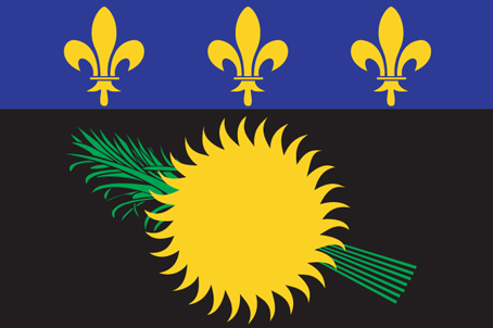 De vlag van Guadeloupe