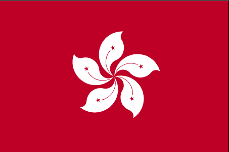 De vlag van Hongkong
