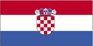 De vlag van Kroatië