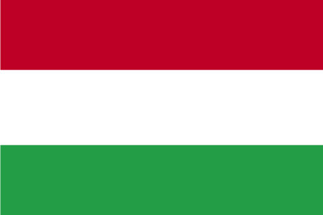 De vlag van Hongarije