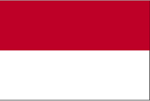 De vlag van Indonesië