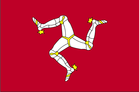 De vlag van Isle of Man