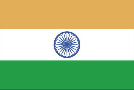 De vlag van India