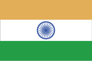 De vlag van India