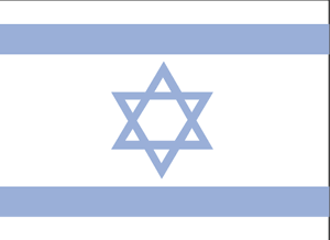 De vlag van Israël