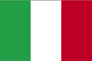 De vlag van Italië