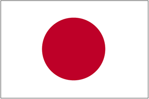 De vlag van Japan