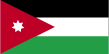 De vlag van Jordanië