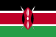 De vlag van Kenia